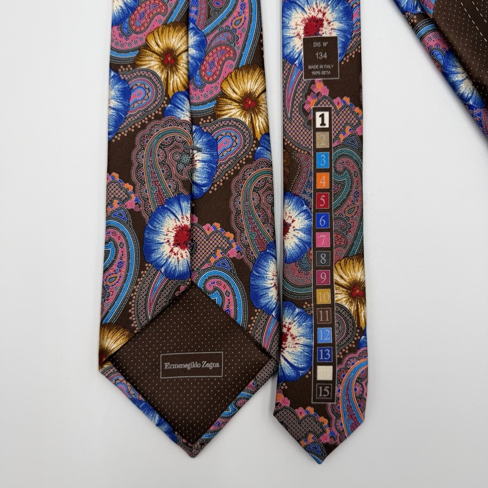ERMENEGILDO ZEGNA 'Quindici' #134 Italian Men's Tie 100% Silk